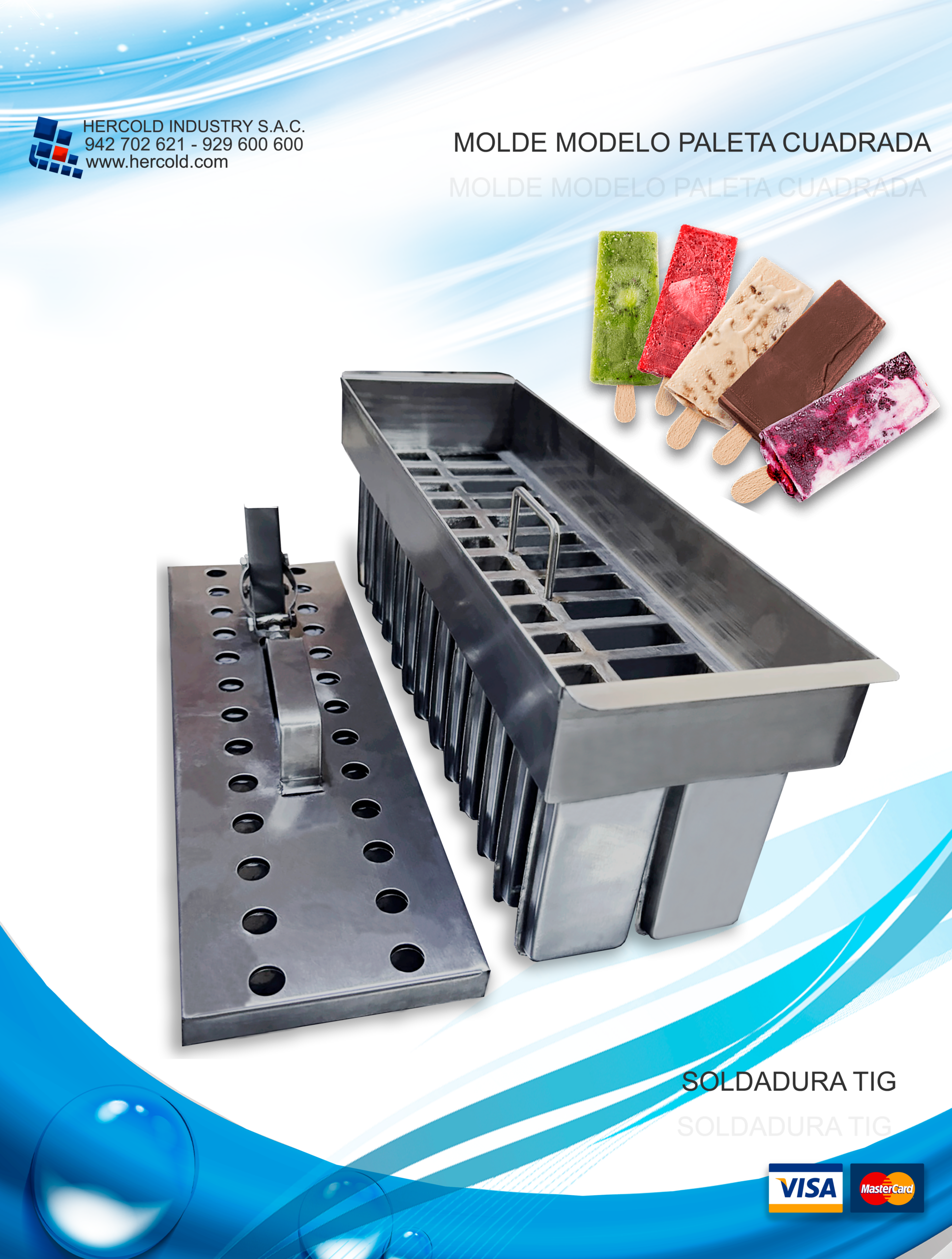 Moldes en acero inoxidable en soldadura TIG, máxima resistencia, mayor durabilidad